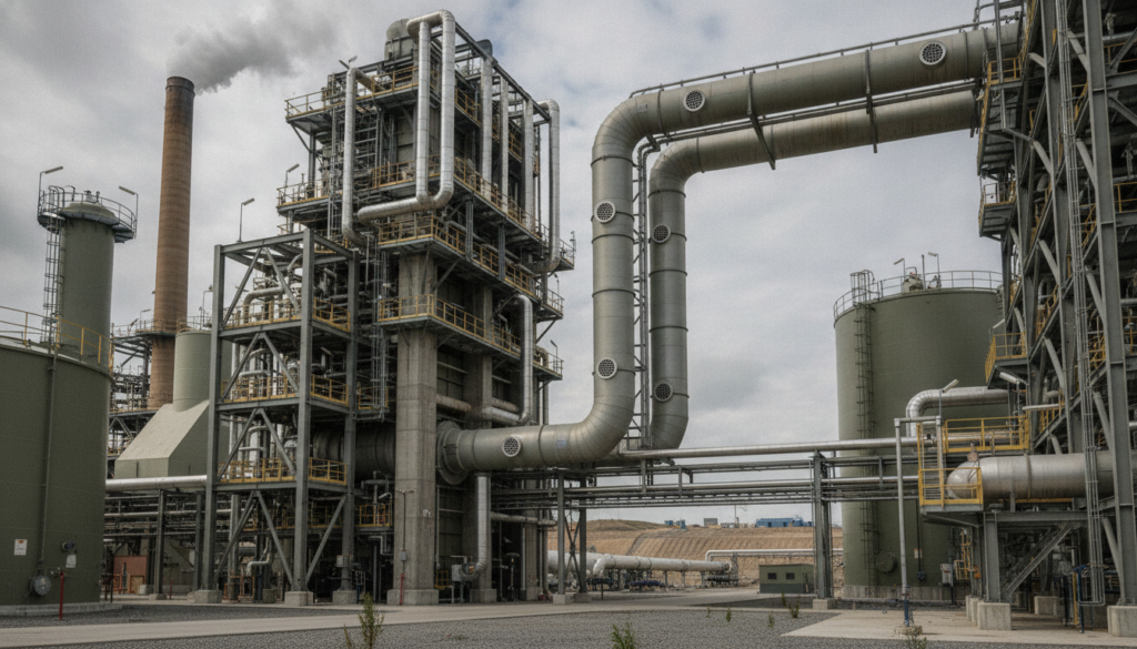 Industrial carbon capture and storage facility