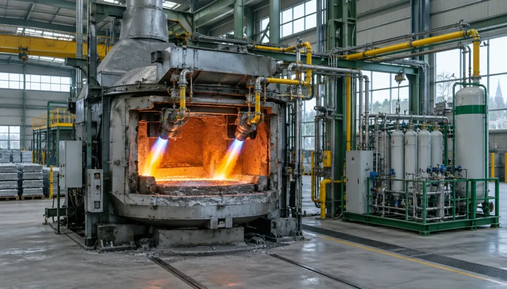 Höfer Metall Technik tests hydrogen in aluminium production at German furnace